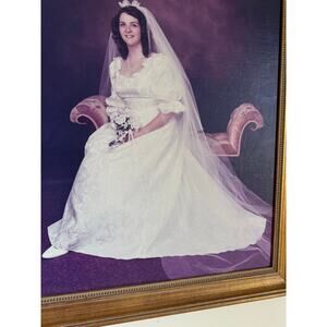 Vintage Diana style Floral 
Wedding Gown Sz 16